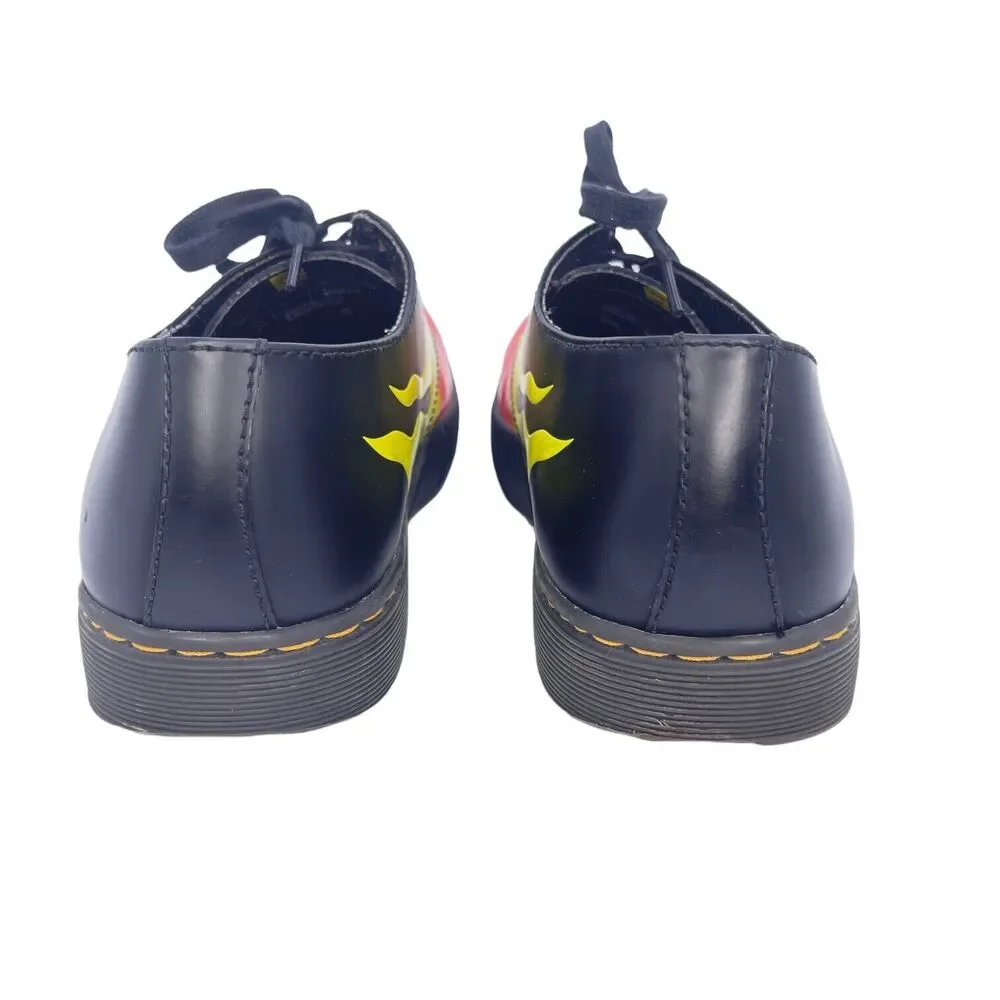 Dr. Martens Men’s Shoes W/ Fire Flames Size 8M - Picture 4 of 7
